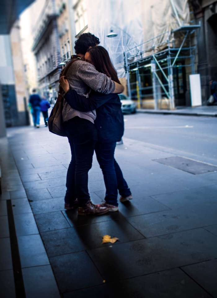 lovers on street in melbourne
